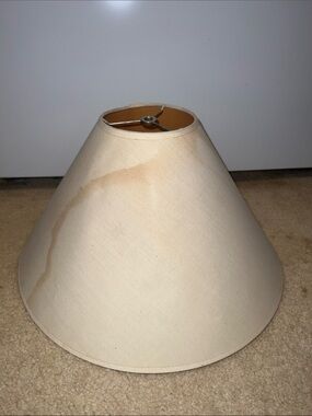 Beige Fabric Empire Lamp Shade